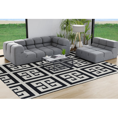 Tapis noir / blanc Subline
