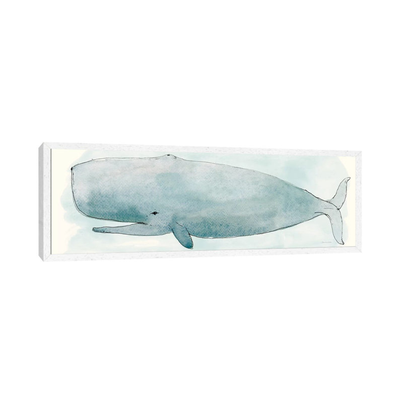 Sea Life V by Sara Zieve Miller - Panoramic Gallery-Wrapped Canvas Giclée on Canvas, White Framed, 152.4 cm H x 50.8 cm W