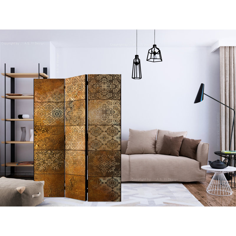 135cm W x 172cm H 3 - Panel Wood Folding Room Divider