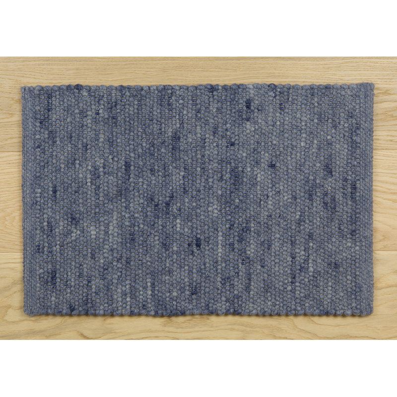 Solid Colour Wool Area Rug, Runner 80 x 200 cm
