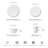 White embossed mesh pattern stoneware dinnerware set, 16 pieces, suitable for four people.