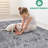 Non-shedding Area Rug In Grey/blue - Stain For Home Bedroom Soft,