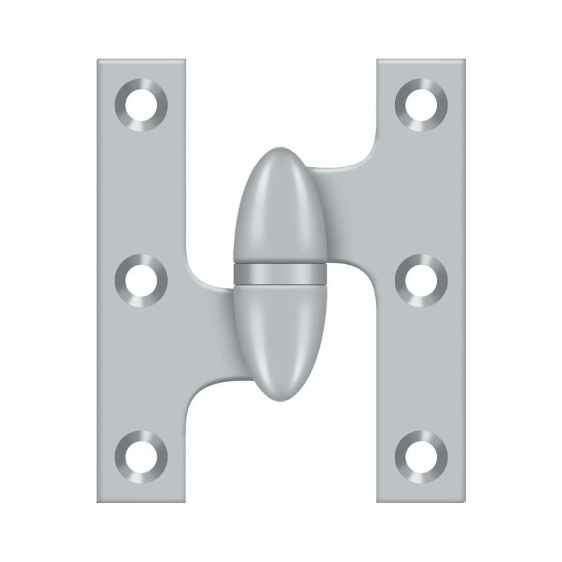 Hinge, Left Hand, Brushed Chrome