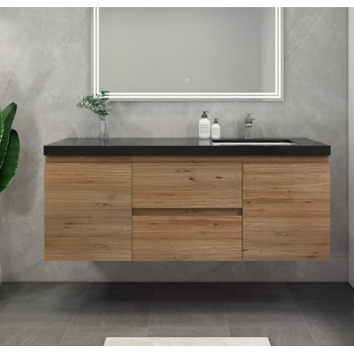 Ensemble de meuble-lavabo mural simple 60 po Castin