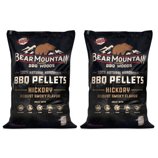 Bear Mountain BBQ All-Natural Hardwood Hickory Smoker Pellets