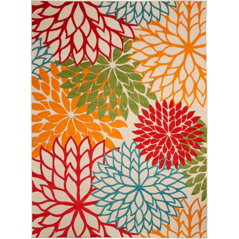 Darbie Floral Hand Woven Area Rug, Rectangle 183 x 274cm