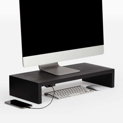 Gianmario Wood Monitor Stand With USB Port