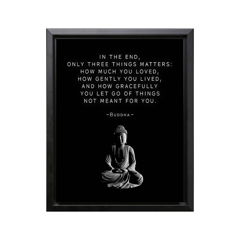 Only Three Things Matter No2, Black Framed, Canvas, 24"H x 32"W