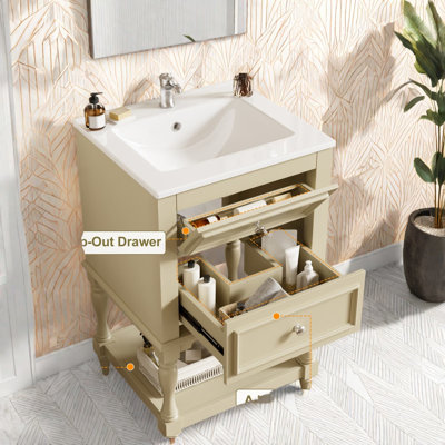 Compact Vanities(Must include both Vanity Cabinet  and Sink), MDF Wood