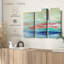Nature " California Surf Canvas Print " 3 - Pieces-98864483