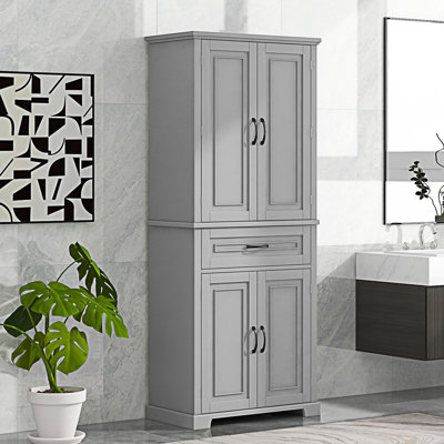 Bathroom Storage Cabinet With Doors And Drawer, Entry Way Cabinet