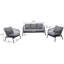 Dundesert 5 - Person Patio Conversation Set with Cushions-2093010344