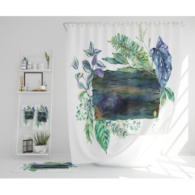 Nateisha Polyester Shower Curtain Set