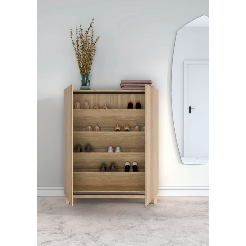 16 Pair Shoe Storage Cabinet
