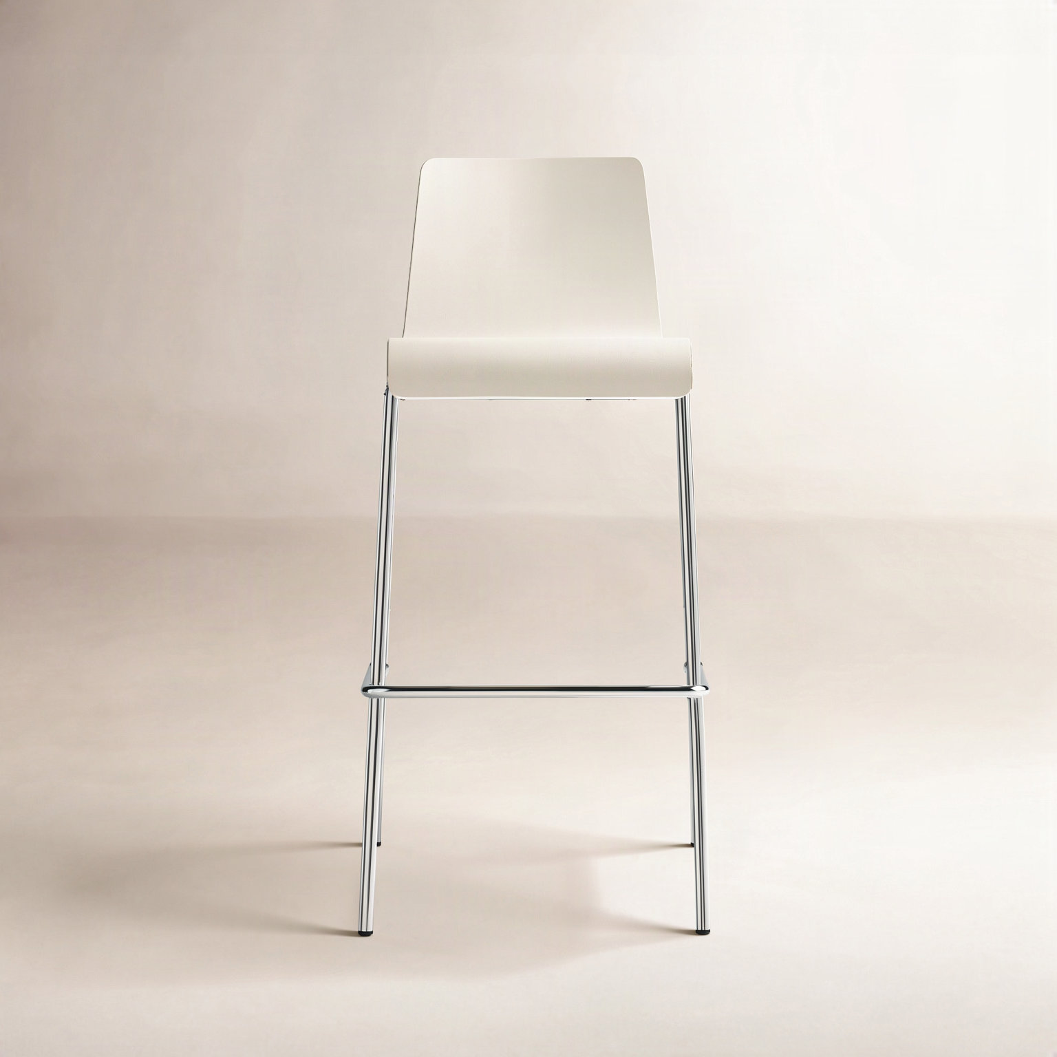 Bar and Counter Stool, White, Bar Stool (30.4" Seat Height)