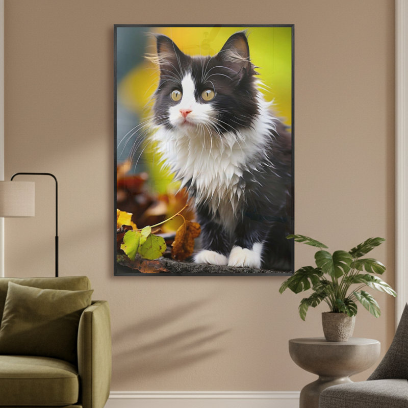 Single Picture Frame LED Illuminated Wall Art Wall Art on Glass / Aluminium, 60 cm H x 50 cm W