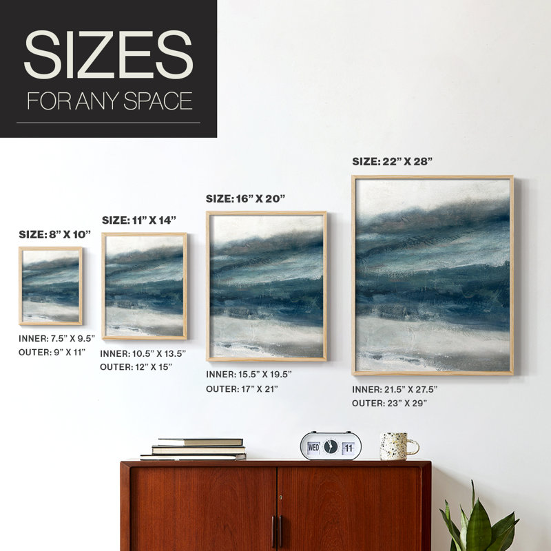 Private Inlet II Framed Print - Solid Wood, 11" H x 9" W