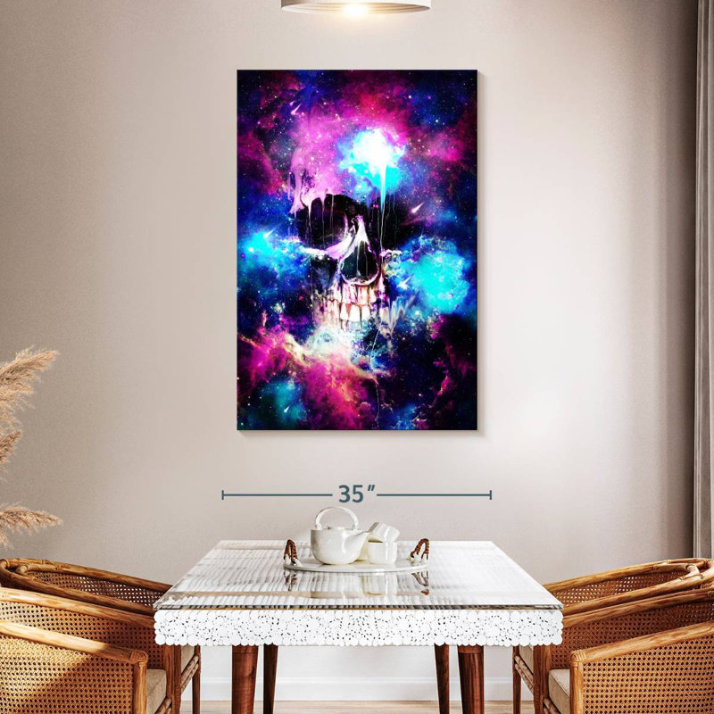 Kerner Space Skull I, 48" H x 32" W