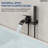 Wall Mount Tub Filler Roman Bathtub Faucet with Handheld Shower-114216932