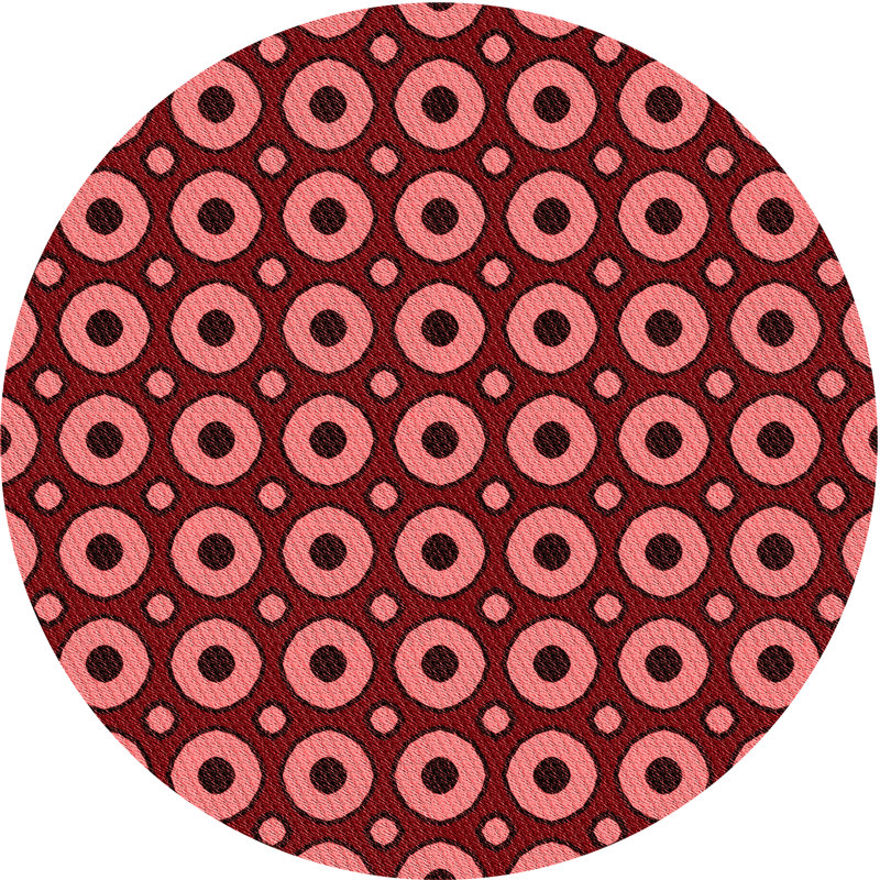 Performance Geometric Indoor Rug, Round 8'