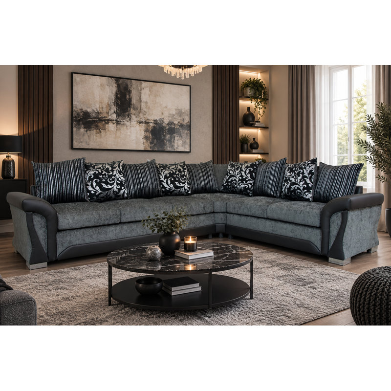 Bracamonte 6 Seater Corner Sofa , Right Facing