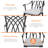 Aatifa Round 2 - Person 25.39'' Long Aluminum Dining Set-980370120