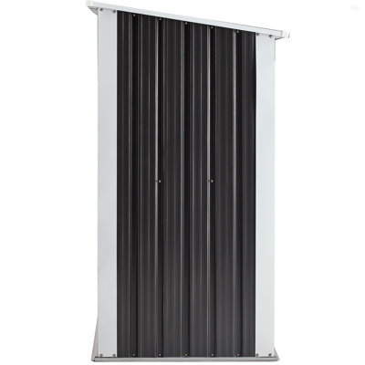 Remise à bûches, support à bûches avec toit, remise à bûches, support à bois de chauffage pour le porche de patio de jardin, acier galvanisé anthracite 70,9 po