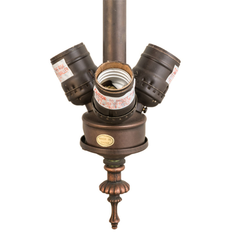 Arts and Crafts 3 - Light Semi Flush Mount