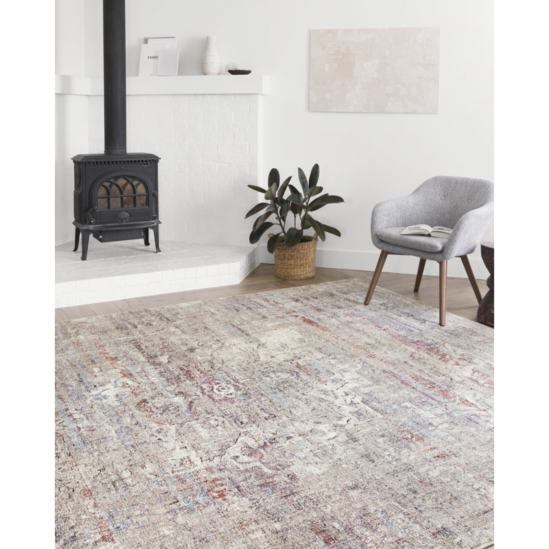 Tapis brun tissé à la machine richmond, Rectangle 5 pi 3 po x 7 pi 2 po