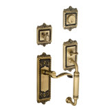 Windsor Handleset with Deadbolt and Door and Rosette