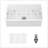 32 Inch Undermount Single Bowl Ceramic Kitchen Sink - Durable and Easy to Clean White Ceramic Basin