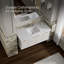 Base de meuble-lavabo mural simple 48 po Jute®-1600640869