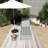 Grey Wicker Outdoor Lounge Chair With Adjustable Backrest And Armrests-155589981