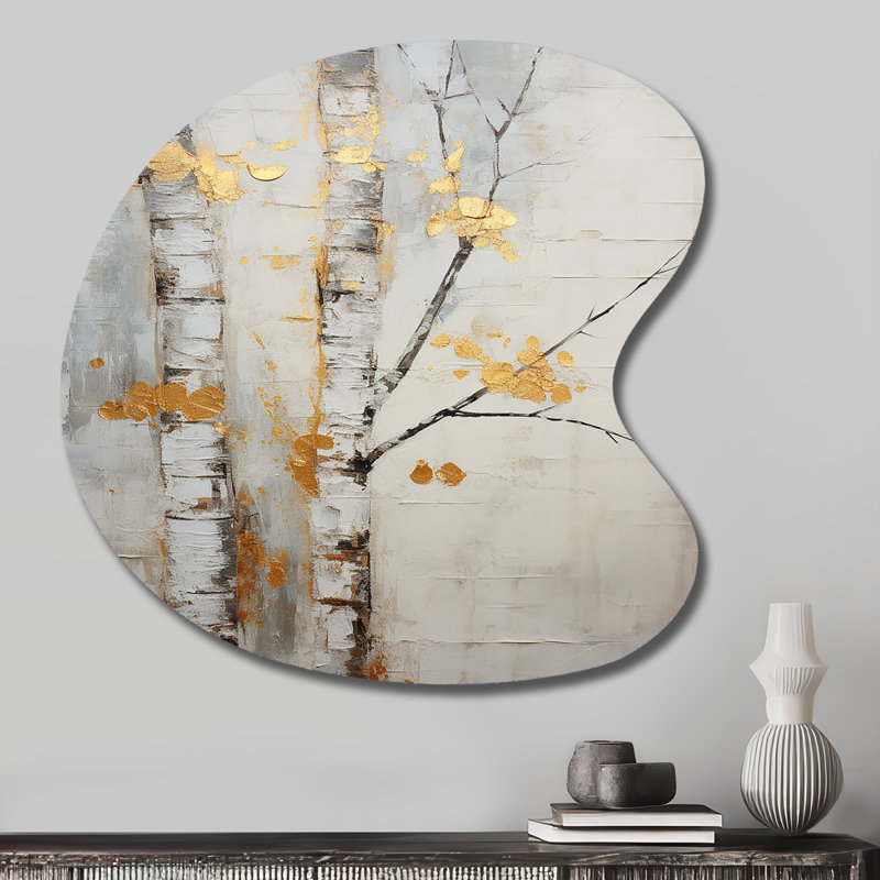 Fung - Unique Shape Tree Art en métal, sculpture murale asymétrique en métal, H 27 po x l 27 po