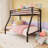  Labriola Twin over Full Bunk Metal Bed with Ladders, Noise Free-890842686