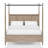 Queen Canopy Bed In Sand Finish