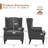 Upholsterd Wingback Armchair-1261615281