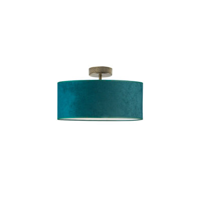 Vannatter Fabric Semi Flush Mount