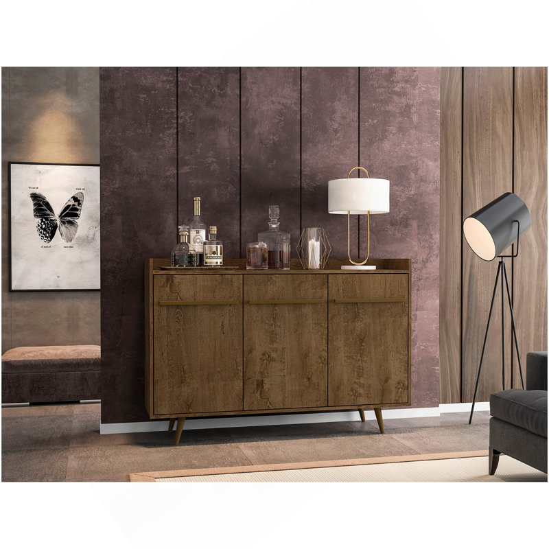 Bradley 54" Sideboard In Rustic Brown, Rustic Brown