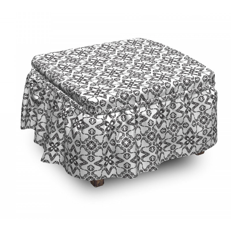 Housse pour repose-pieds de tuile portugaise