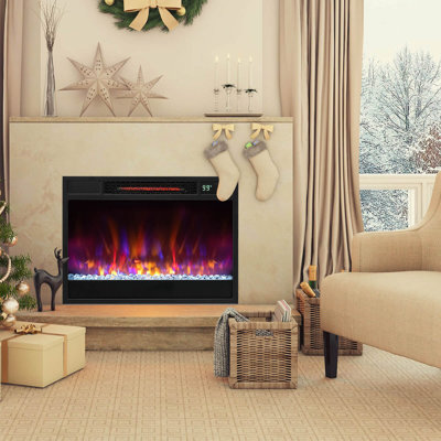 Byrum 25'' W Electric Fireplace Insert