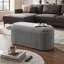 78cm Wide Velvet Rectangle No Pattern Standard Ottoman
