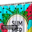 Rideau de douche imperméable avec 12 crochets SummerScoop-1372194278