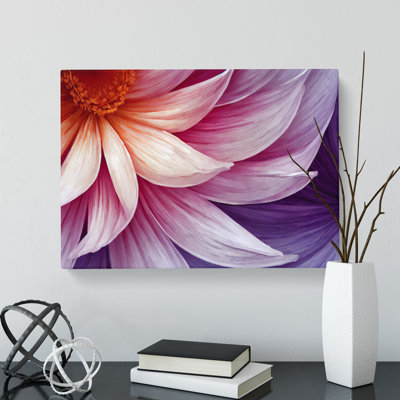 Enchanting Flower Abstract - Wrapped Canvas