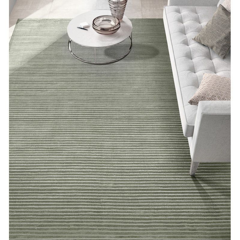 Hand Knotted Area Rug, Rectangle 10' x 14', Dark Blue
