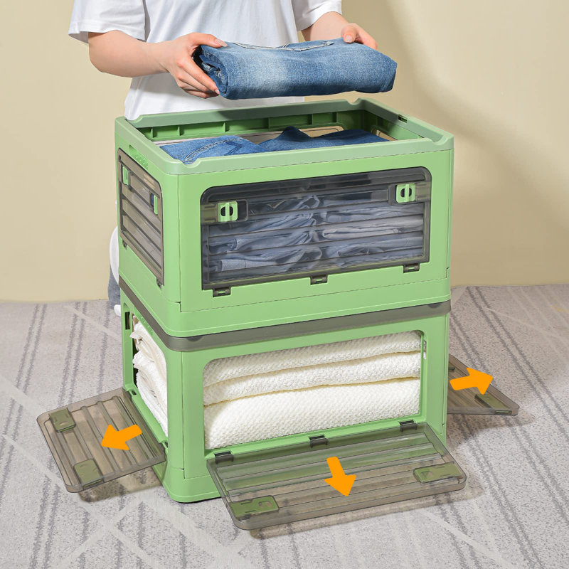 Rebrilliant Plastic Storage Tub & Tote, Green