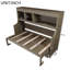 Lit escamotable simple avec bureau et tablettes de rangement, lit peu encombrant pour chambre d'amis ou bureau à domicile, aucun sommier requis-1506834606
