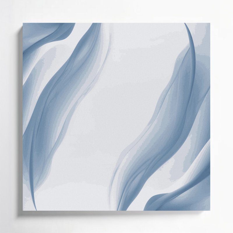 Gradient Abstract 94, art mural sur toile grise, H 12 po x l 12 po
