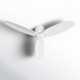 Hardy 3 - Blade Flush Mount Ceiling Fan with Remote Control