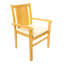 3 Seats 4 Pcs Grade-A Teak Wood Dining Set: 48" Round Butterfly Table And 3 Cahyo Stacking Arm Chairs #11CH0903-1051538684